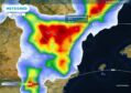 Aemet alerta de lluvias torrenciales desde este jueves: pueden caer más de 150 litros en seis horas