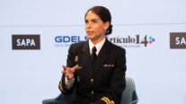 La teniente Sheila Pachón, oficial de la Armada