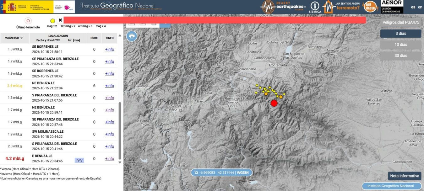 Sismo en El Bierzo (León) - Sociedad