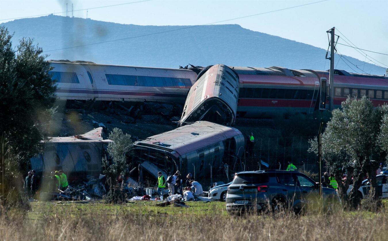 Una imagen del accidente ferroviario de Urda (Toledo)